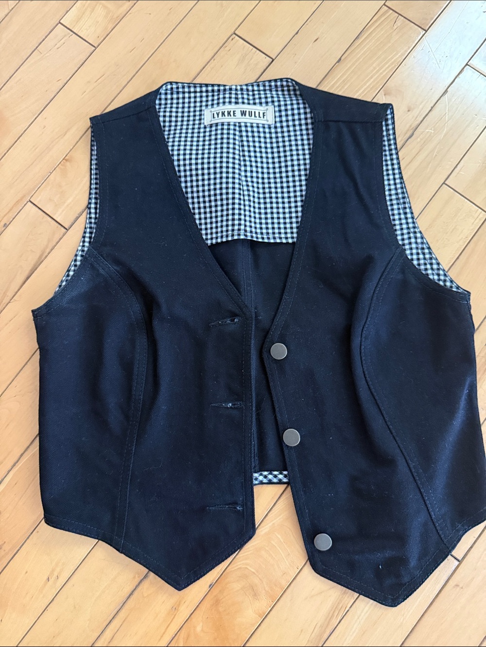 LYKKE WULLF Black Women's Tailored Vest